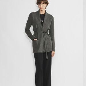 Babaton Ty short cardigan h peppercorn grey